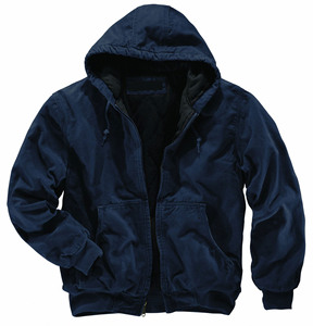 Hooded Factory Custom Heavy Duck Waxed Canvas Hooded Vintage Hoodie Cotton <strong>Fleece</strong> 350 Gsm Winter Zipper <strong>Work</strong> <strong>Jacket</strong> for Men - Product Image 3