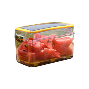 Outdoor Food Storage Box Transparent Rectangle Clip On Lid For Camping Kitchen Fruit Vegetable Storage Container - Product Image 5