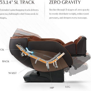 Massagesessel Ganzkörper-Massagesessel Zero-Gravity-Liegesessel Dynamisches Bein-Knetsystem Schlanke Ausführung Modi Kabellos - Product Image 5