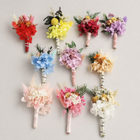 Mini bouquet de fleurs séchées, bouquet floral artisanal, boutonnière de mariage personnalisée, décoration cadeau