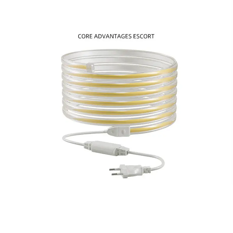 Op Maat Gemaakte Hoogspanning Ip65 Cob Led Strip Licht 120V/220V Premium Kwaliteit Voor Gebruik Buitenshuis En Binnenshuis