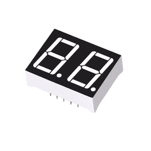 Pantalla LED de 2 Dígitos de 0.56 Pulgadas, 5621, Alto Brillo, Rojo/Azul/Blanco, Ánodo/Cátodo Común (CC/CA) - Product Image 3