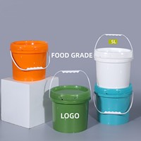 Petit seau en plastique PP de qualité alimentaire résistant à la température pour l'emballage du miel, des céréales et des boissons