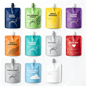 Sacchetto Personalizzato con Tappo Ribaltabile e Beccuccio <span class=keywords><strong>per</strong></span> Liquidi, Creme, Lozioni, Cosmetici, Bottiglia in Plastica da 50ml - Product Image 2