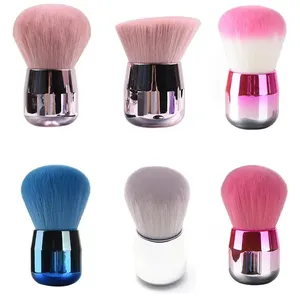 Pinceau professionnel 1 pièce pour nail art, en poils synthétiques, accessoire de manucure, outil de nettoyage pour peinture gel et dépoussiérage - Product Image 1