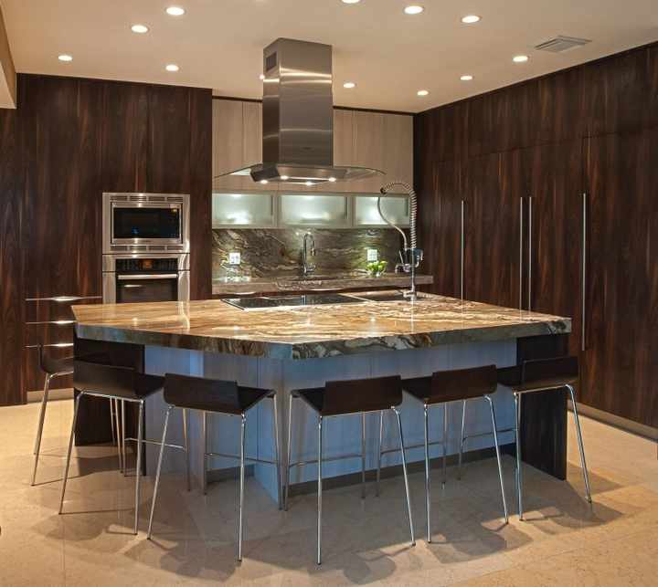 Customized kitchen high end melamine kitchen wooden