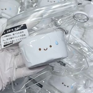 Juguete Blandito Silencioso con Cara Sonriente, Diseño de Gota de Lluvia Azul, Textura Cremosa, Alivia el Estrés, Juguete de Silicona de Grado Alimenticio DIY - Product Image 1