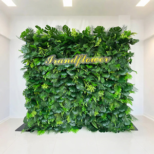 Nhân tạo 8ft x 8ft Roll-up màu xanh lá cây cỏ tường hoa Backdrop Backdrop cho sự kiện đám cưới sự kiện Backdrop trang trí - Product Image 6