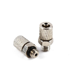 MHC4-M5 ข้อต่อแบบเชื่อมต่อเร็วขนาดเล็ก ทองแดงชุบนิกเกิล PL3-M5 ข้อต่อนิวเมติก PC4-M3 ซีรีส์ MHL4-M6 - Product Image 1