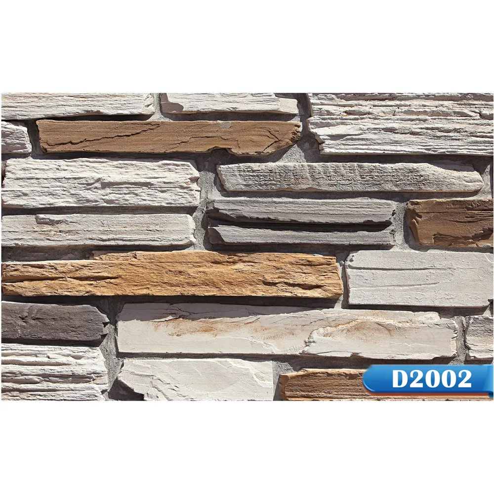 Elcorona D2002 artificial stone bricks Construction Stone wall facing on sale
