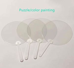 Mini éventail transparent personnalisé 5x5cm pour publicité d'idoles - Product Image 3