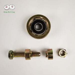 Rouleau <span class=keywords><strong>de</strong></span> <span class=keywords><strong>portail</strong></span> coulissant à roulement unique à rainure en V avec rondelles à vis et écrous - Product Image 6