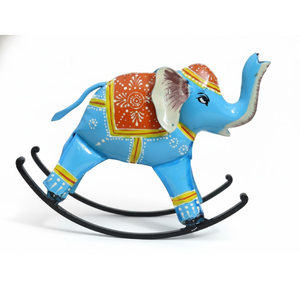 Éléphant à bascule artisanal, objet de décoration pour le salon, la chambre à coucher et le bureau, idéal pour offrir en cadeau et pour la décoration intérieure - Product Image 3