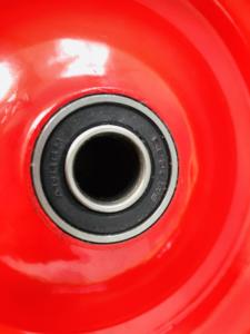 Vente en gros, haute qualité, 14 pouces, 3.50-8 diamant, motif croix, pneu en mousse PU, ligne solide, roue Oem, roue de brouette - Product Image 6