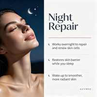 Crème de nuit pour le visage au collagène et à la niacinamide pour hydrater, nourrir, renforcer la barrière cutanée et obtenir une peau lisse, douce et éclatante OEN ODM