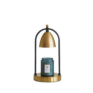 Lámpara Calentadora de Velas de Metal Retro Negra y Dorada - Calentador de Velas Decorativo para Decoración de Sala de Estar - Product Image 5