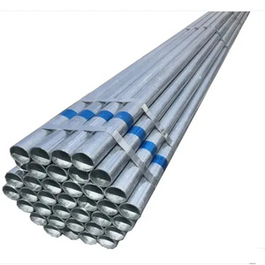 Tuyau en <span class=keywords><strong>acier</strong></span> rond prégalvanisé, soudé par électrofusion, <span class=keywords><strong>tube</strong></span> en fer galvanisé, longueur 6 m, taille personnalisée pour la construction - Product Image 1