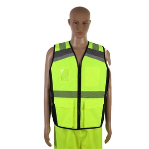<strong>Hi</strong> <strong>Vis</strong> Reflective Safety Vests for Men <strong>Women</strong> High Visibility Vest with Pockets Mesh Fabric Construction Safety <strong>Jacket</strong> - Product Image 1