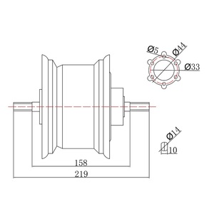Nieuwe Lage Snelheid Grote Koppel 100N. M Fat Tire 13 Inch Geared Hub <span class=keywords><strong>Motor</strong></span> - Product Image 5
