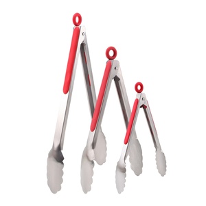 Pinces <span class=keywords><strong>de</strong></span> cuisine en acier inoxydable <span class=keywords><strong>de</strong></span> 7, 9 et 12 pouces avec poignée antidérapante et verrouillage, idéales pour la cuisson et le <span class=keywords><strong>barbecue</strong></span> - Product Image 4