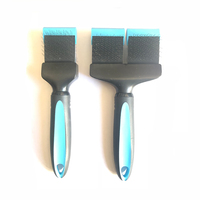 Brosse à poils double face flexible professionnelle pour chiens et chats - Outil de toilettage en acier inoxydable - Poignée ergonomique