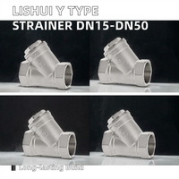 Filtre à eau en acier inoxydable de type Y à commande manuelle LISHUI, filetage femelle DN15-DN50, filtration de l'eau, garantie de 3 ans