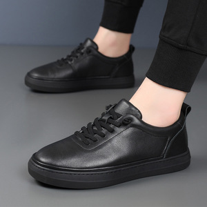 Zapatos de Vestir de Cuero de Primera Calidad para Hombre, Zapatos Formales Transpirables de Cuero Genuino Blancos Sin Cordones, Versátiles para Oficina y Carrera Profesional - Product Image 5