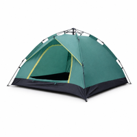 Tente de camping dôme automatique pop-up pour 3-4 personnes, ultralégère, étanche, portable, pour l'extérieur
