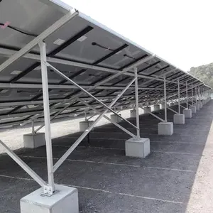 Supports en acier au carbone Offre Spéciale pour système solaire de balcon Structure de montage au sol pour l'installation de panneaux solaires