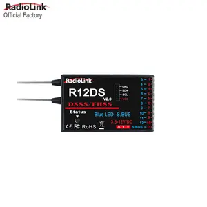 Radiolink R12DS 2.4Ghz Rc Ontvanger 12 Kanalen Sbus/Pwm Signaal Lange Range Control Voor Vliegtuig Rc Zender AT10II AT9S Pro