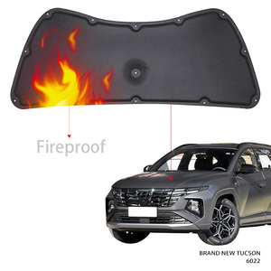 Tucson vendita calda 81125 f8000 cofano motore auto copertura isolante cofano nero pezzi di ricambio 6022 fibra di carbonio nuovo di zecca per <span class=keywords><strong>Hyundai</strong></span> - Product Image 2
