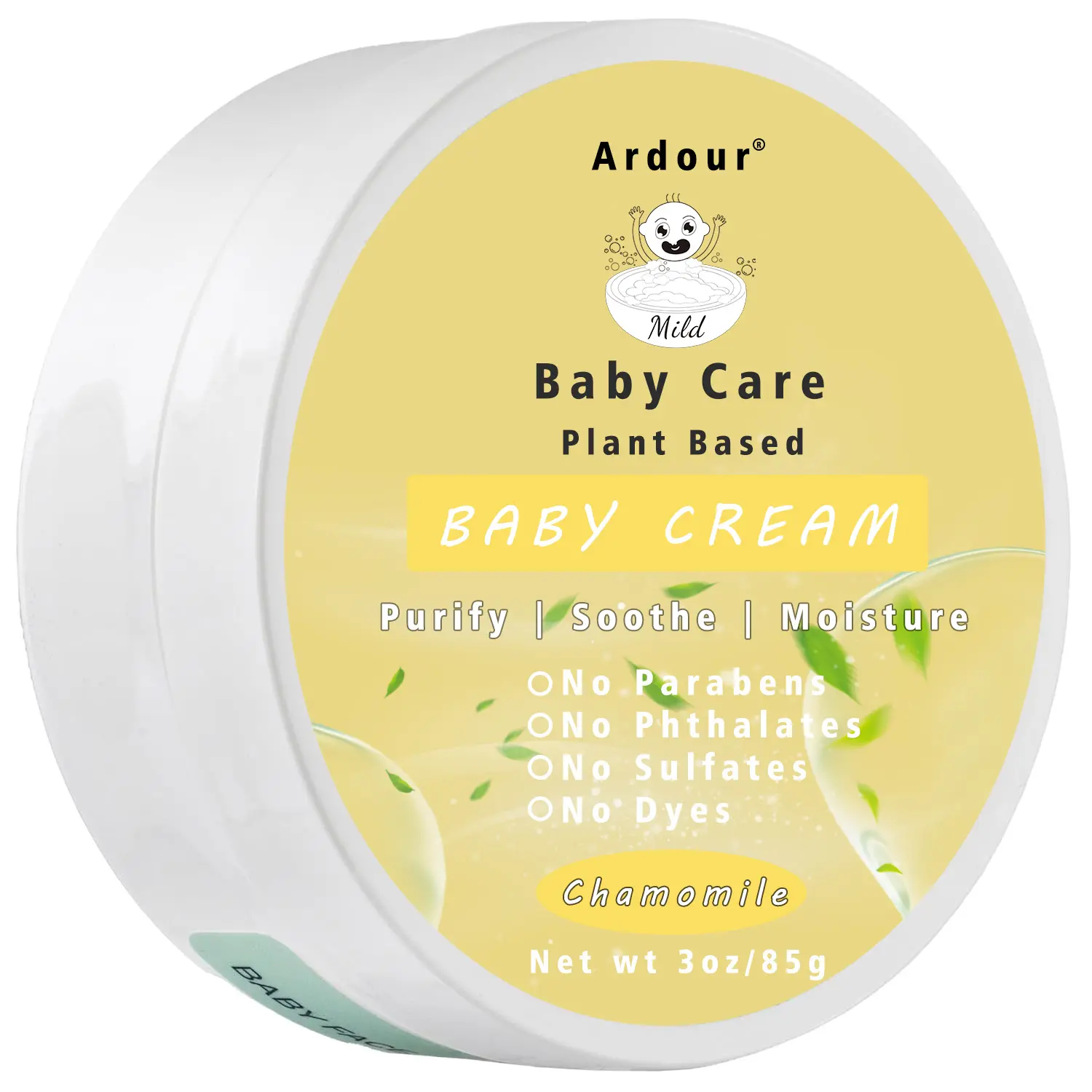 Chamomile Baby Cream Lotion For Babies Kids Children Newborn Infants Gentle For Baby Body And Face Skin Care Butter Balm