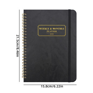 Agenda Semanal Personalizada en Inglés para Diario, Tamaño A5, con Cubierta de Papel y Espiral, Diseño Simple 2026 - Product Image 4