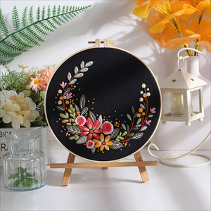 Hecho a mano nueva corona de flores bordado Floral DIY cinta creativa estéreo colgante pintura costura bordado habilidad requerida - Product Image 6