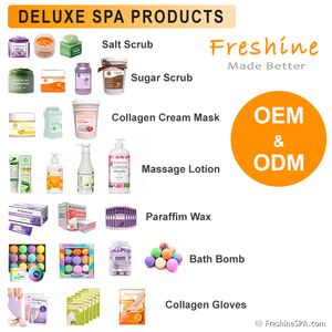 Juego coreano para el cuidado de la piel <span class=keywords><strong>Foot</strong></span> Soak Sugar Body Scrub Loción de masaje Deluxe Spa Pedicure Kit 4 en 1 para productos de belleza y cuidado personal - Product Image 5