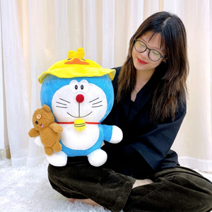 โดราเอมอนตุ๊กตาสัตว์หมวกเป็ดของขวัญสุดน่ารักสำหรับเด็กและเพื่อน - Product Image 1
