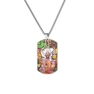 Colorido The Straw Hat Pirates cuerda cadena Acero inoxidable <span class=keywords><strong>anime</strong></span> Dog tag una pieza <span class=keywords><strong>Gear</strong></span> 5 Luffy collar - Product Image 3