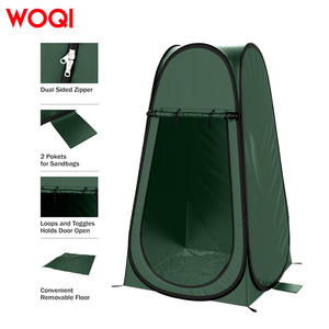 Tente de douche portable Woqi, vert foncé, imperméable 3000 mm, cabine de change extérieure, tente de camping - Product Image 5