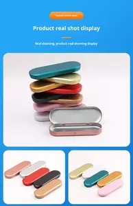 Boîte en étain <span class=keywords><strong>Hema</strong></span> intégrée pour pinces, grattoir lingual, aiguille <span class=keywords><strong>à</strong></span> acné, outils de beauté et rangement rabattable, origine : aucune, taille : aucune - Product Image 6