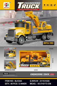 <span class=keywords><strong>Camion</strong></span>-<span class=keywords><strong>citerne</strong></span> jouet en plastique 2026 pas cher pour enfants, modèle d'ingénierie musicale avec lumière - Product Image 4