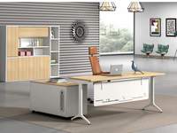 Meubles de bureau modernes en métal, table pliante, bureau d'ordinateur exécutif, table modulaire facile à assembler, table d'étude, usage commercial, pas cher