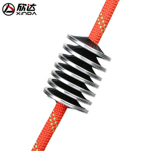 Brosse de nettoyage pour cordes Xinda, métal, fibres synthétiques, jaune, pour équipement d'escalade - Product Image 4