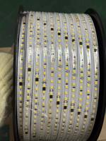 Bande LED en silicone 220V sans pilote 2835, ruban linéaire flexible pour éclairage de plafond intérieur et caissons lumineux, IP20, température de couleur 3000K-6500K
