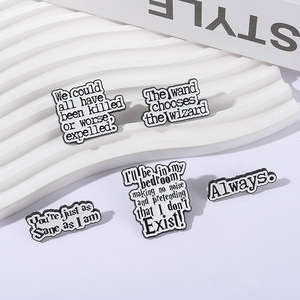 Eres tan sano como yo, Pin esmaltado, película mágica de fantasía, cita mágica, siempre broches de Metal, insignias de solapa, regalos de joyería - Product Image 2