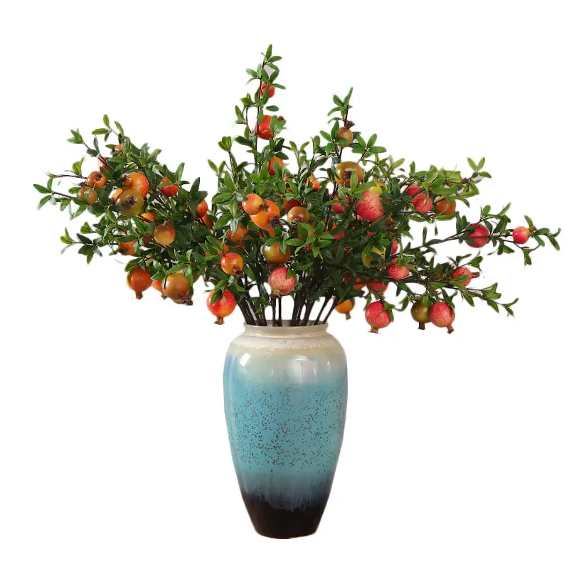 DREA95cmザクロフルーツ茎人工植物結婚式の装飾テーブル家の装飾のためのセンターピース