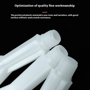 G1/4 nhập khẩu đường kính lớn nhựa dc1075 dc1175 chủ đề bên ngoài miệng phẳng hai điểm keo vòi phun bên ngoài - Product Image 4