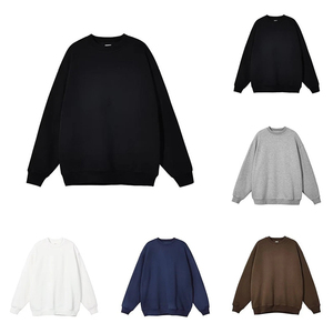 Jersey de cuello redondo pesado de algodón 100% para hombre, sudadera con logotipo personalizado de gran tamaño OEM al por mayor para la temporada de otoño - Product Image 4