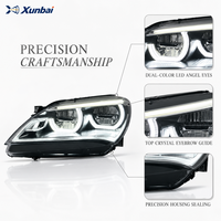Pour BMW Série 6 F06 2011-2013, ensemble de phares, double couleur, Angel Eye LED, phare avant modifié, éclairage automobile, remplacement