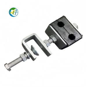 Collier de fixation en alliage d'aluminium moulé par investissement pour câbles à fibres optiques ADSS OPGW, pour poteaux et tours, marque Wolf - Product Image 2