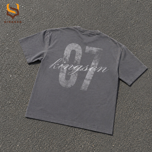 Camisetas de Hombre OEM Estilo Urbano, Vintage, Oversize, Lavado Ácido, Impresión por Sublimación, Logotipo Personalizado - Product Image 2